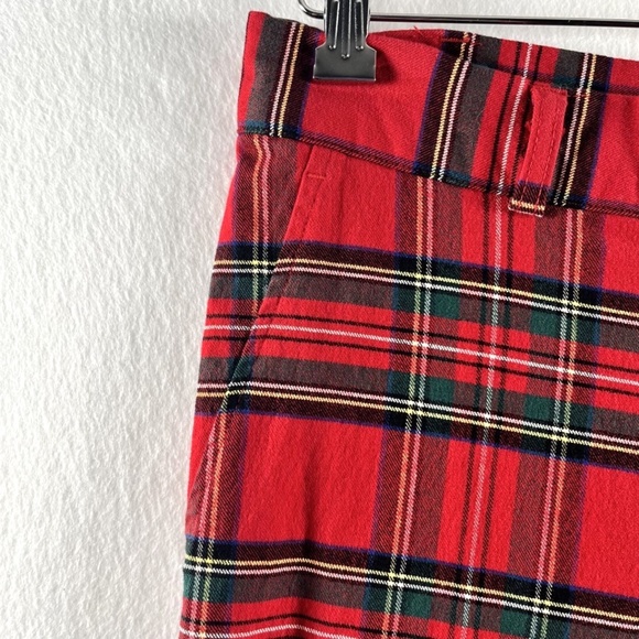 Women's Castaway Nantucket Island Tartan Plaid Stretch Pants Size 8 - Picture 2 of 6